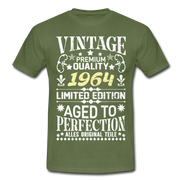 58. Geburtstag Geboren 1964 Vintage Männer Geschenk T-Shirt - military green