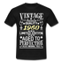 62. Geburtstag Geboren 1960 Vintage Männer Geschenk T-Shirt - black