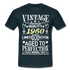 62. Geburtstag Geboren 1960 Vintage Männer Geschenk T-Shirt - navy