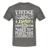 62. Geburtstag Geboren 1960 Vintage Männer Geschenk T-Shirt - graphite grey