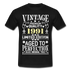 31. Geburtstag Geboren 1991 Vintage Männer Geschenk T-Shirt - black