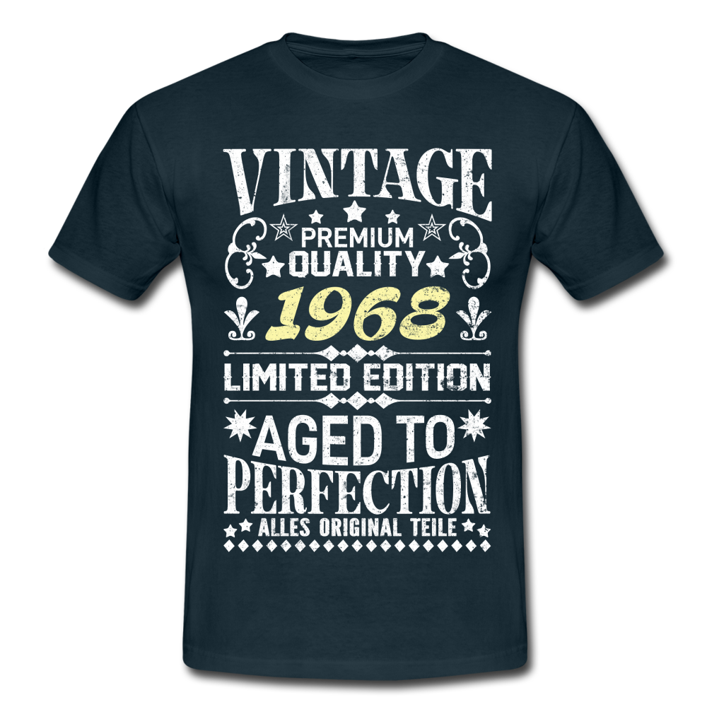 54. Geburtstag Geboren 1968 Vintage Männer Geschenk T-Shirt - navy