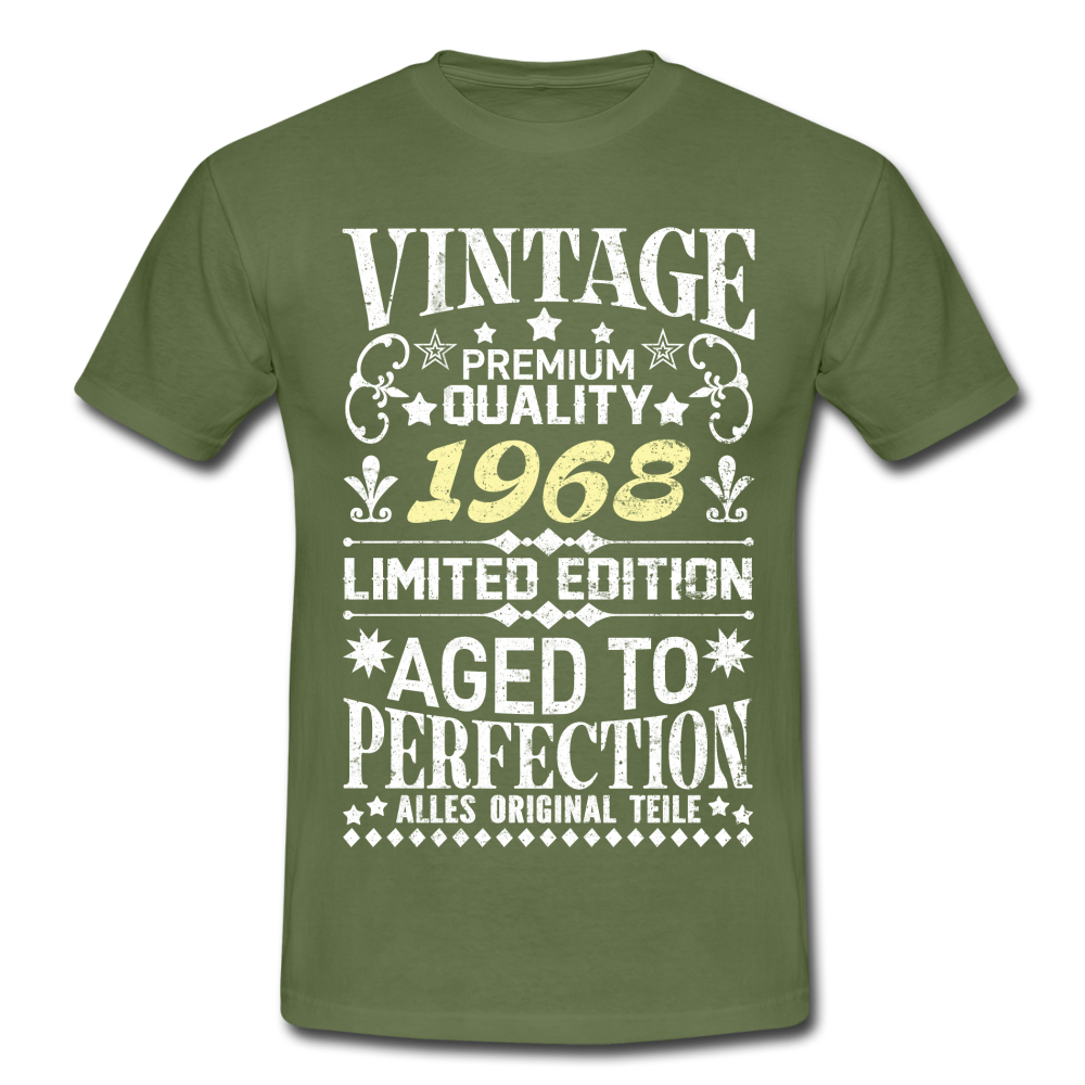 54. Geburtstag Geboren 1968 Vintage Männer Geschenk T-Shirt - military green