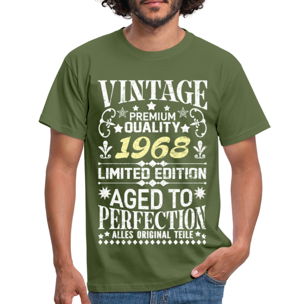 54. Geburtstag Geboren 1968 Vintage Männer Geschenk T-Shirt - military green