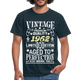 60. Geburtstag Geboren 1962 Vintage Männer Geschenk T-Shirt - navy
