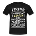 52. Geburtstag Geboren 1970 Vintage Männer Geschenk T-Shirt - black