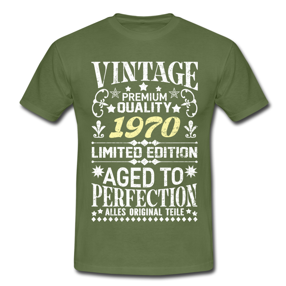 52. Geburtstag Geboren 1970 Vintage Männer Geschenk T-Shirt - military green