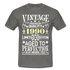 32. Geburtstag Geboren 1990 Vintage Männer Geschenk T-Shirt - graphite grey