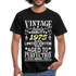 47. Geburtstag Geboren 1975 Vintage Männer Geschenk T-Shirt - black