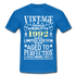 30. Geburtstag Geboren 1992 Vintage Männer Geschenk T-Shirt - royal blue