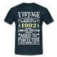 30. Geburtstag Geboren 1992 Vintage Männer Geschenk T-Shirt - navy