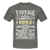 30. Geburtstag Geboren 1992 Vintage Männer Geschenk T-Shirt - graphite grey