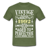 30. Geburtstag Geboren 1992 Vintage Männer Geschenk T-Shirt - military green