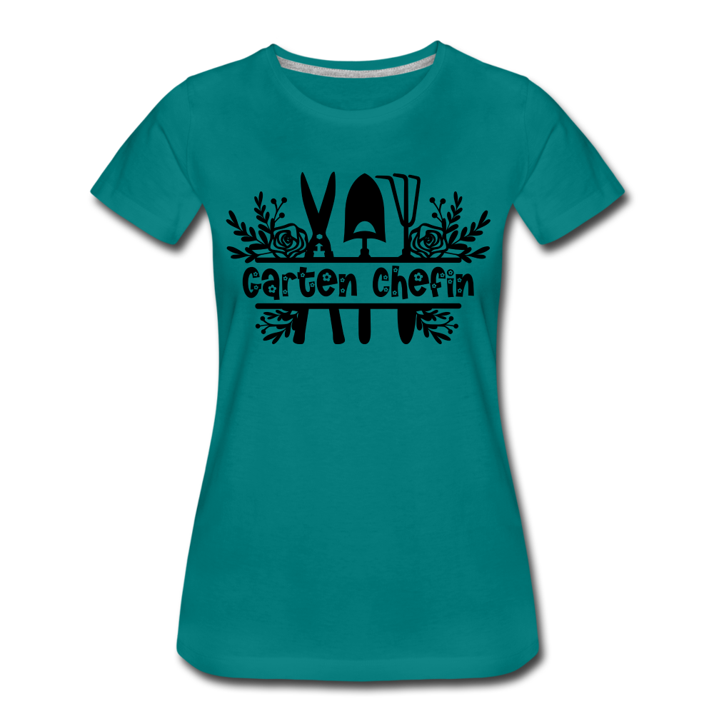 Gärtnerin Garten Chefin Frauen Premium T-Shirt - diva blue