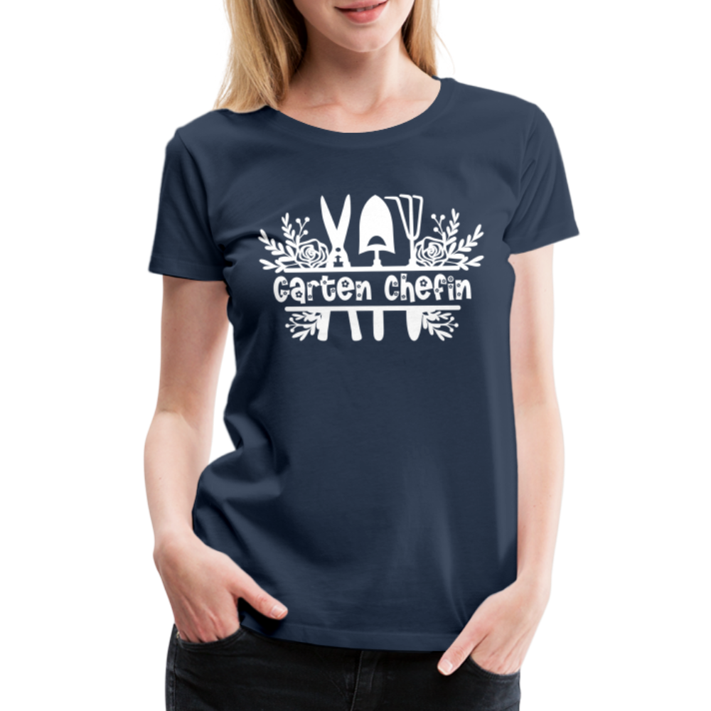 Gärtnerin Garten Chefin Frauen Premium T-Shirt - navy