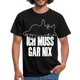 Faule Katze Stinkefinger Ich Muss Gar Nix Lustiges Witziges Männer T-Shirt - black