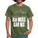 Faule Katze Stinkefinger Ich Muss Gar Nix Lustiges Witziges Männer T-Shirt - military green