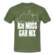 Faule Katze Stinkefinger Ich Muss Gar Nix Lustiges Witziges Männer T-Shirt - military green