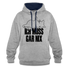 Faule Katze Stinkefinger Ich Muss Gar Nix Lustiger Witziger Hoodie - heather grey/navy