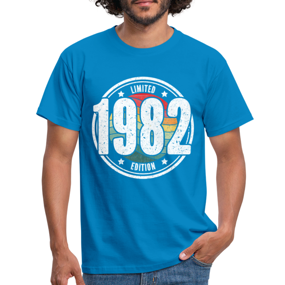 40. Geburtstag 1982 Limited Edition Retro Style Geschenk T-Shirt - royal blue