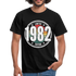 40. Geburtstag 1982 Limited Edition Retro Style Geschenk T-Shirt - black