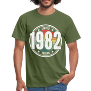40. Geburtstag 1982 Limited Edition Retro Style Geschenk T-Shirt - military green