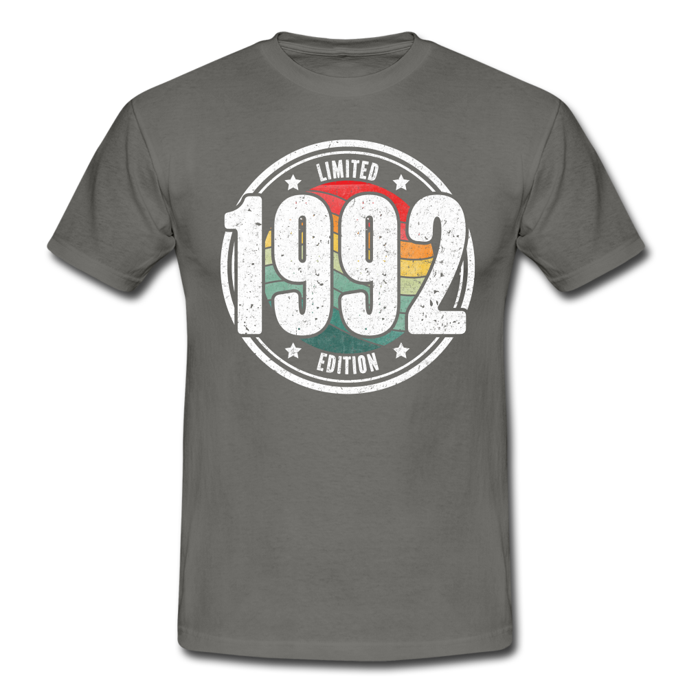 30. Geburtstag 1992 Limited Edition Retro Style Geschenk T-Shirt - graphite grey