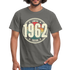 60. Geburtstag 1962 Limited Edition Retro Style Geschenk T-Shirt - graphite grey