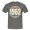 60. Geburtstag 1962 Limited Edition Retro Style Geschenk T-Shirt - graphite grey