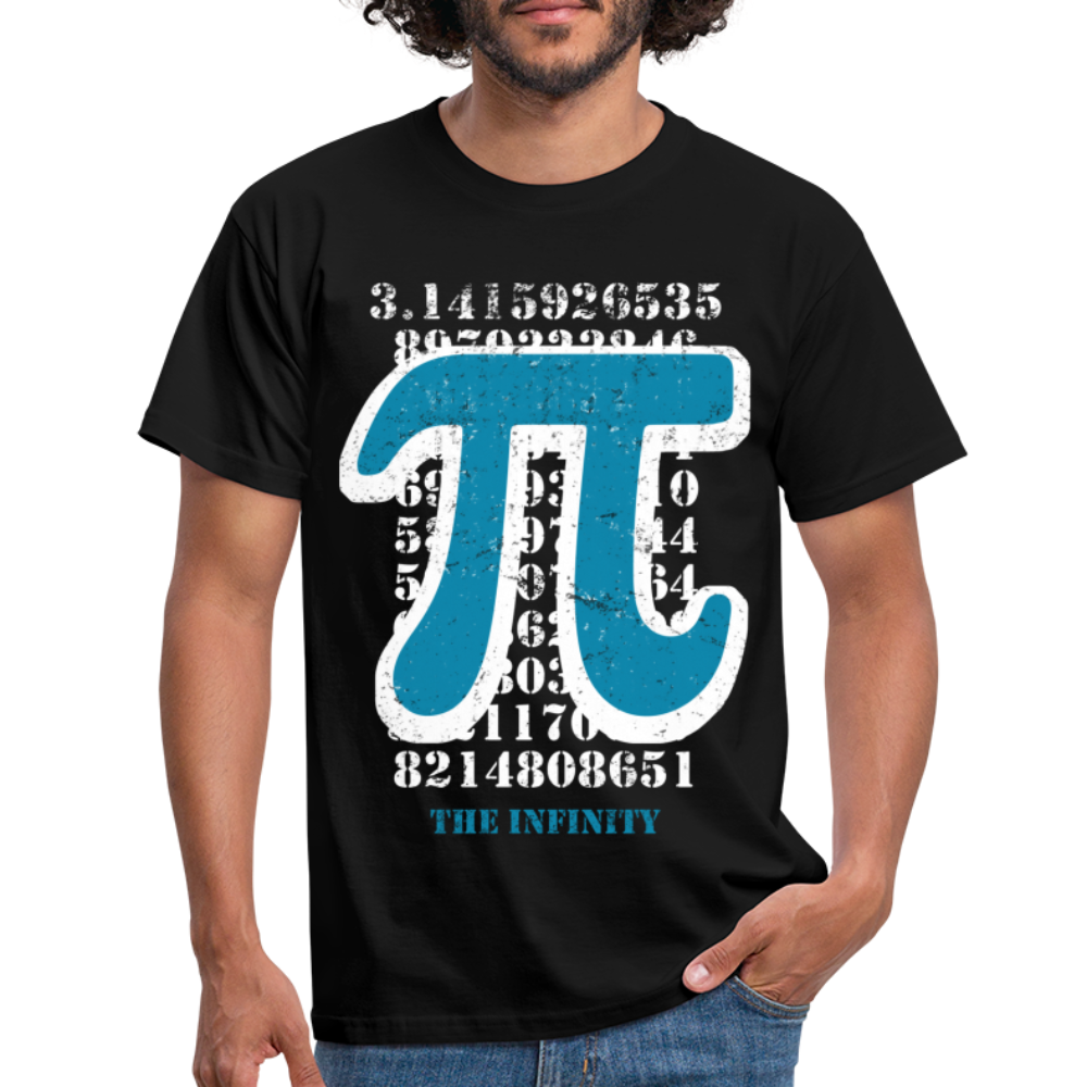 Mathe Lehrer PI T-Shirt Die Unendlichkeit - black
