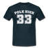 90'er Retro Style 33 Polk High T-Shirt - navy