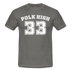 90'er Retro Style 33 Polk High T-Shirt - graphite grey