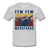 Pew Pew Madafakas Lustiges Männer T-Shirt - heather grey