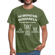 47. Geburtstags T-Shirt Schonend Behandeln - Das gute Stück is schon 47 Lustiges Geschenk Shirt - military green