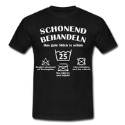 25. Geburtstags T-Shirt Schonend Behandeln - Das gute Stück is schon 25 Lustiges Geschenk Shirt - black