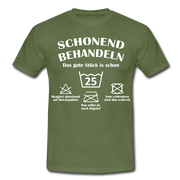 25. Geburtstags T-Shirt Schonend Behandeln - Das gute Stück is schon 25 Lustiges Geschenk Shirt - military green