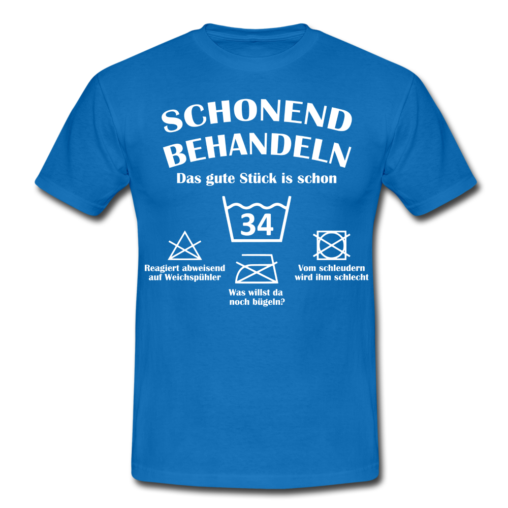 34. Geburtstags T-Shirt Schonend Behandeln - Das gute Stück is schon 34 Lustiges Geschenk Shirt - royal blue