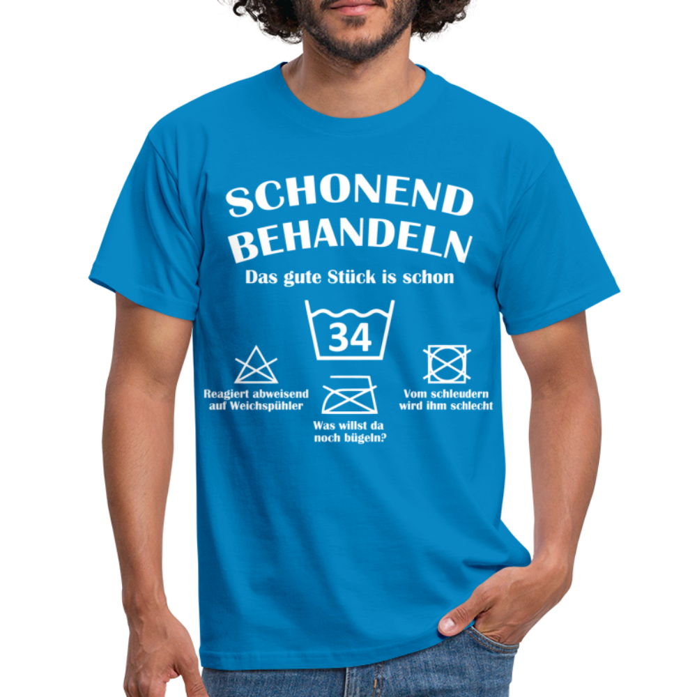 34. Geburtstags T-Shirt Schonend Behandeln - Das gute Stück is schon 34 Lustiges Geschenk Shirt - royal blue