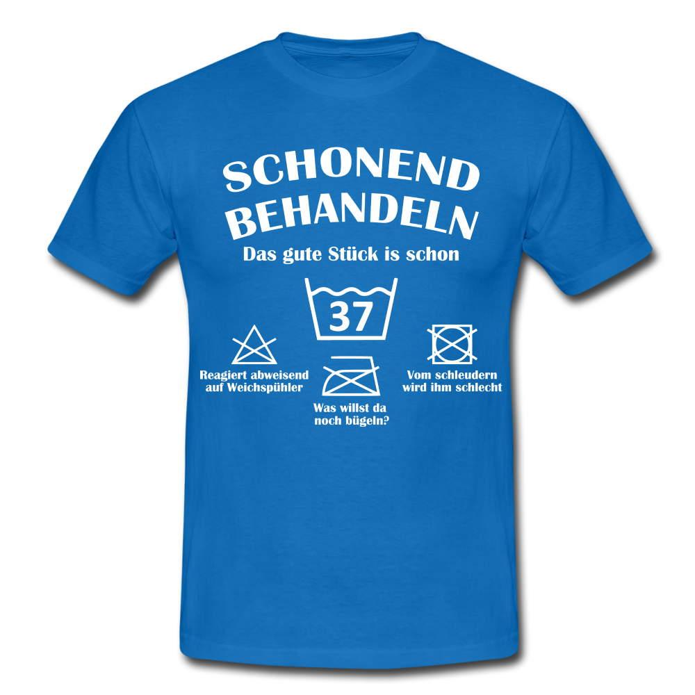 37. Geburtstags T-Shirt Schonend Behandeln - Das gute Stück is schon 37 Lustiges Geschenk Shirt - royal blue