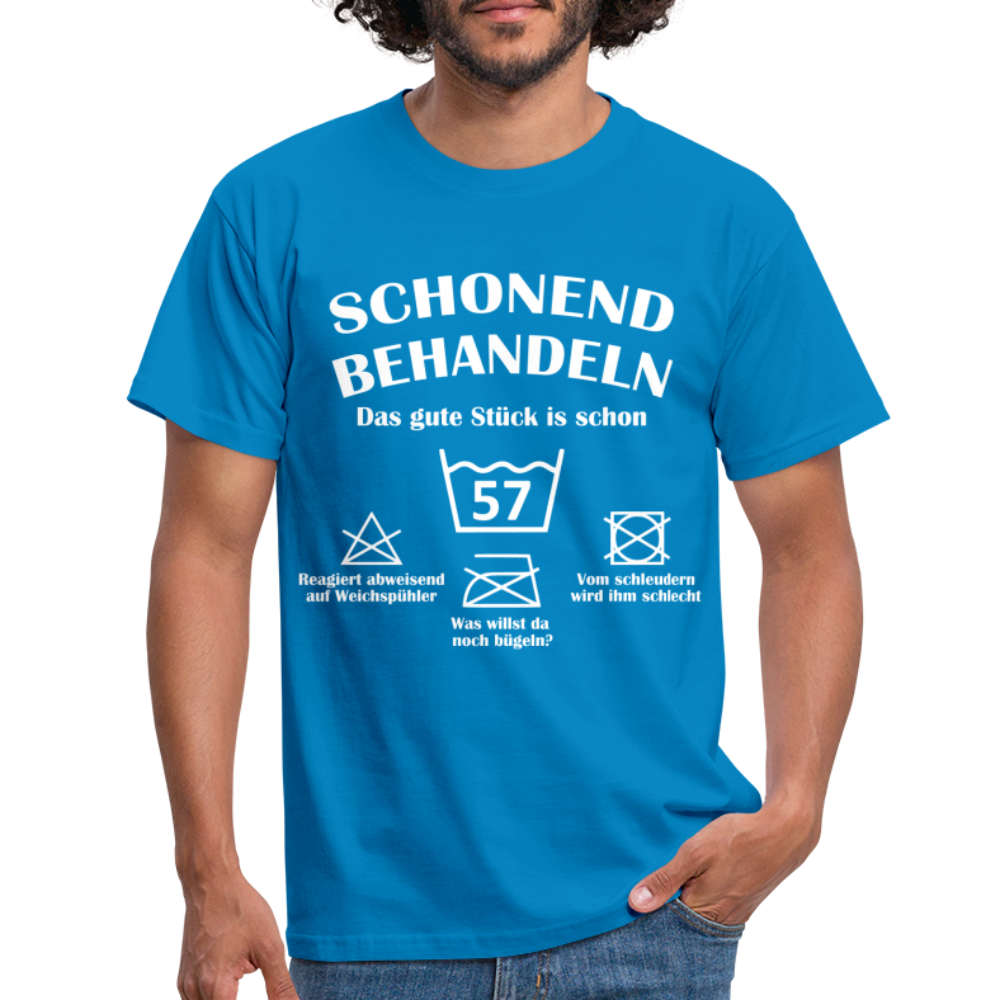 57. Geburtstags T-Shirt Schonend Behandeln - Das gute Stück is schon 57 Lustiges Geschenk Shirt - royal blue