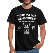51. Geburtstags T-Shirt Schonend Behandeln - Das gute Stück is schon 51 Lustiges Geschenk Shirt - black