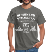 51. Geburtstags T-Shirt Schonend Behandeln - Das gute Stück is schon 51 Lustiges Geschenk Shirt - graphite grey