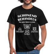 58. Geburtstags T-Shirt Schonend Behandeln - Das gute Stück is schon 58 Lustiges Geschenk Shirt - black