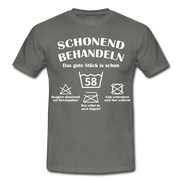 58. Geburtstags T-Shirt Schonend Behandeln - Das gute Stück is schon 58 Lustiges Geschenk Shirt - graphite grey
