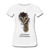 Süße Katze 20% Baumwolle 80% Katzenhaare Lustiges Geschenk Frauen Premium T-Shirt - white