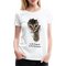 Süße Katze 20% Baumwolle 80% Katzenhaare Lustiges Geschenk Frauen Premium T-Shirt - white