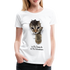 Süße Katze 20% Baumwolle 80% Katzenhaare Lustiges Geschenk Frauen Premium T-Shirt - white