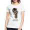 Süße Katze 20% Baumwolle 80% Katzenhaare Lustiges Geschenk Frauen Premium Bio T-Shirt - white
