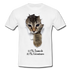 Süße Katze 20% Baumwolle 80% Katzenhaare Lustiges Geschenk T-Shirt - white
