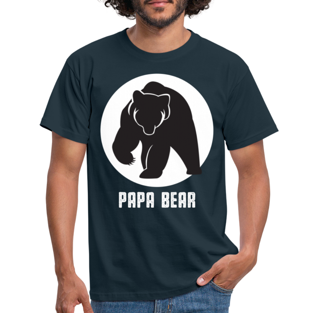 Papa Bear proud Daddy stolzer Vater T-Shirt - navy
